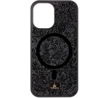 TPU чохол Bling World Rock Diamond with MagSafe для Apple iPhone 16 (6.1") Black