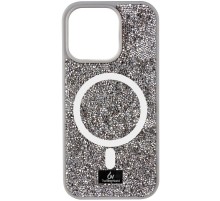 TPU чохол Bling World Rock Diamond with MagSafe для Apple iPhone 16 (6.1") Grey