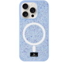 TPU чохол Bling World Rock Diamond with MagSafe для Apple iPhone 15 Pro Max (6.7") Light blue
