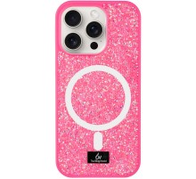 TPU чохол Bling World Rock Diamond with MagSafe для Apple iPhone 15 Pro Max (6.7") Rose