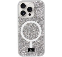 TPU чохол Bling World Rock Diamond with MagSafe для Apple iPhone 13 Pro Max (6.7") Silver