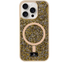 TPU чохол Bling World Rock Diamond with MagSafe для Apple iPhone 13 Pro (6.1") Gold