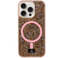 TPU чохол Bling World Rock Diamond with MagSafe для Apple iPhone 11 (6.1") Rose Gold