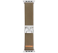 Ремінець Nylon New Design для Apple Watch 42/44/45/46/49mm Biege Brown