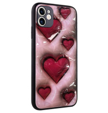 TPU+PC чохол Prisma Plushie для Apple iPhone 12 (6.1") Hearts