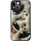 TPU+PC чохол Prisma Plushie для Apple iPhone 14 (6.1") Coffee