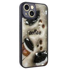 TPU+PC чохол Prisma Plushie для Apple iPhone 14 (6.1") Coffee