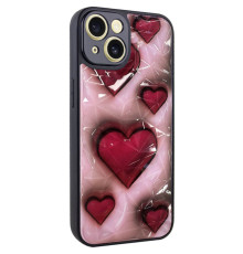 TPU+PC чохол Prisma Plushie для Apple iPhone 14 (6.1") Hearts