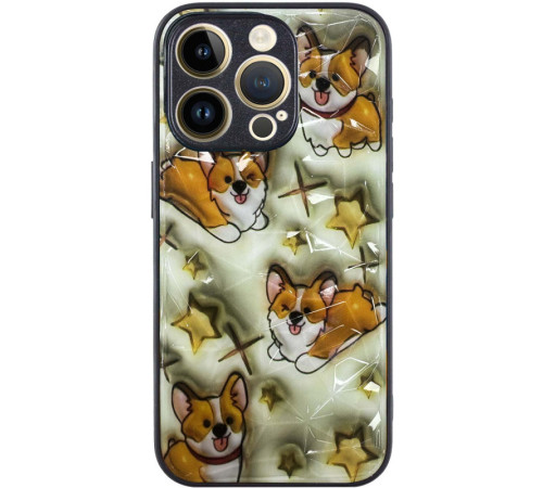 TPU+PC чохол Prisma Plushie для Apple iPhone 14 Pro (6.1") Corgi