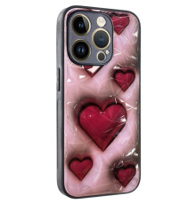 TPU+PC чохол Prisma Plushie для Apple iPhone 14 Pro (6.1") Hearts
