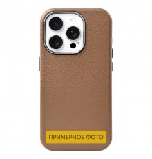 Шкіряний чохол Leather Case Metal Buttons для Samsung Galaxy S24+ / S25+ Brown