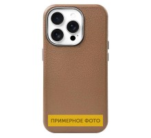 Шкіряний чохол Leather Case Metal Buttons для Samsung Galaxy S24 FE Brown