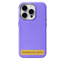 Шкіряний чохол Leather Case Metal Buttons для Samsung Galaxy S24 FE Light Purple