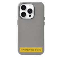 Шкіряний чохол Leather Case Metal Buttons для Samsung Galaxy S24 Ultra Titanium Gray
