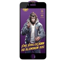Захисне скло 5D Anti-static Purple (тех.пак) для Apple iPhone 7 / 8 / SE (2020) (4.7") Чорний