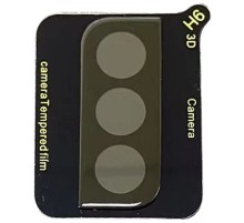 Захисне скло на камеру Full Block (тех.пак) для Samsung Galaxy S21 Чорний