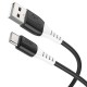Дата кабель Hoco X82 Silicone USB to Type-C (1m) Black