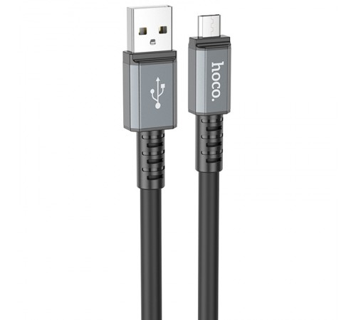 Дата кабель Hoco X85 Strength USB to MicroUSB (1m) Black