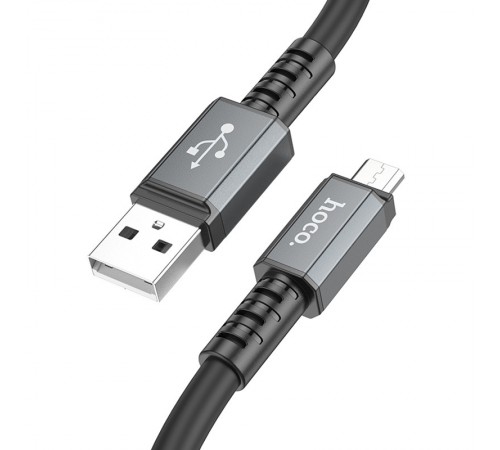 Дата кабель Hoco X85 Strength USB to MicroUSB (1m) Black