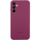 Чохол Silicone Cover Lakshmi Full Camera (AAA) with Logo для Samsung Galaxy S25 Бордовий / Plum