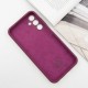 Чохол Silicone Cover Lakshmi Full Camera (AAA) with Logo для Samsung Galaxy S25 Бордовий / Plum