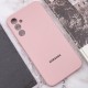 Чохол Silicone Cover Lakshmi Full Camera (AAA) with Logo для Samsung Galaxy S25 Рожевий / Pink Sand