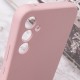 Чохол Silicone Cover Lakshmi Full Camera (AAA) with Logo для Samsung Galaxy S25 Рожевий / Pink Sand