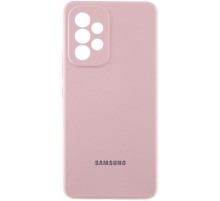 Чохол Silicone Cover Lakshmi Full Camera (AAA) with Logo для Samsung Galaxy A53 5G Рожевий / Pink Sand