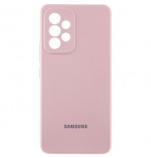 Чохол Silicone Cover Lakshmi Full Camera (AAA) with Logo для Samsung Galaxy A53 5G Рожевий / Pink Sand