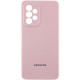 Чохол Silicone Cover Lakshmi Full Camera (AAA) with Logo для Samsung Galaxy A53 5G Рожевий / Pink Sand