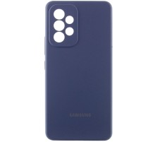 Чохол Silicone Cover Lakshmi Full Camera (AAA) with Logo для Samsung Galaxy A53 5G Темно-синій / Midnight blue