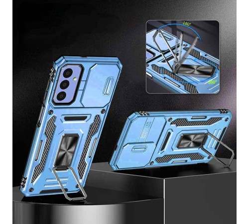 Ударостійкий чохол Camshield Army Ring для Samsung Galaxy A26 5G Блакитний / Light Blue Ударостійкий чохол Camshield Army Ring для Samsung Galaxy A26 5G Блакитний / Light Blue