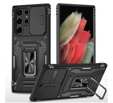 Ударостійкий чохол Camshield Army Ring для Samsung Galaxy S25 Ultra Чорний / Black