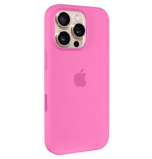 Чохол Silicone case (AAA) with Magsafe and Animation (button) для Apple iPhone 16 Pro (6.3") Peony