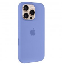 Чохол Silicone case (AAA) with Magsafe and Animation (button) для Apple iPhone 16 Pro (6.3") Periwinkle