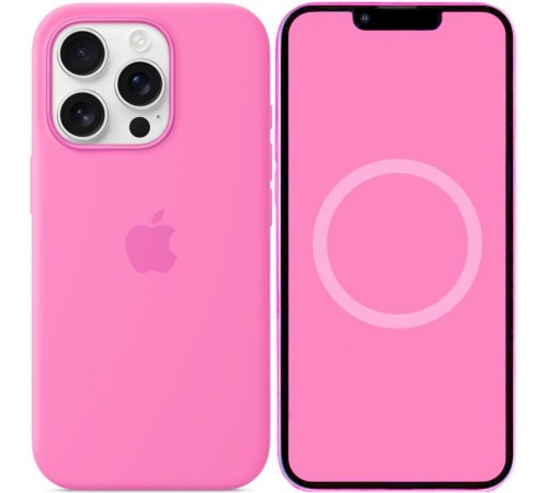 Чохол Silicone case (AAA) with Magsafe and Animation (button) для Apple iPhone 16 Pro Max (6.9") Peony Чохол Silicone case (AAA) with Magsafe and Animation (button) для Apple iPhone 16 Pro Max (6.9") Peony