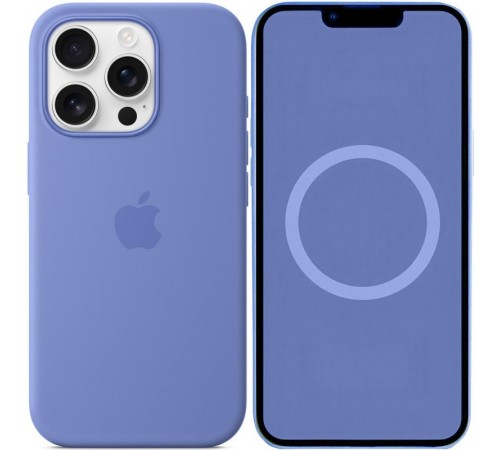 Чохол Silicone case (AAA) with Magsafe and Animation (button) для Apple iPhone 16 Pro Max (6.9") Periwinkle Чохол Silicone case (AAA) with Magsafe and Animation (button) для Apple iPhone 16 Pro Max (6.9") Periwinkle