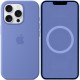 Чохол Silicone case (AAA) with Magsafe and Animation (button) для Apple iPhone 16 Pro Max (6.9") Periwinkle
