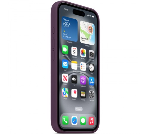 Чохол Silicone case (AAA) with Magsafe and Animation (button) для Apple iPhone 16 Pro Max (6.9") Plum Чохол Silicone case (AAA) with Magsafe and Animation (button) для Apple iPhone 16 Pro Max (6.9") Plum
