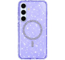 Чохол TPU Eclipse Sparkle (MagFit) для Samsung Galaxy S25 Purple