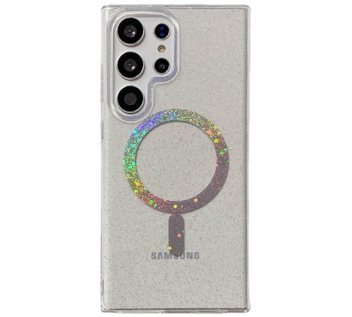 Чохол TPU Eclipse Sparkle (MagFit) для Samsung Galaxy S25 Ultra Clear Чохол TPU Eclipse Sparkle (MagFit) для Samsung Galaxy S25 Ultra Clear