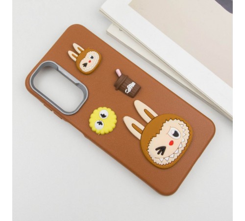 Чохол TPU Leather Toys для Samsung Galaxy A25 5G Labubu / Brown Чохол TPU Leather Toys для Samsung Galaxy A25 5G Labubu / Brown