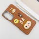 Чохол TPU Leather Toys для Samsung Galaxy A25 5G Labubu / Brown