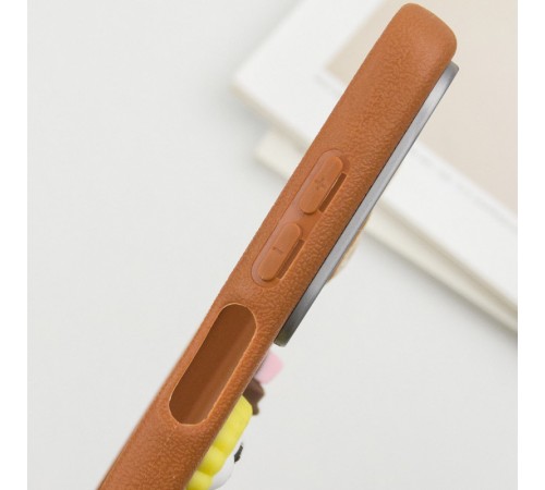 Чохол TPU Leather Toys для Samsung Galaxy A25 5G Labubu / Brown Чохол TPU Leather Toys для Samsung Galaxy A25 5G Labubu / Brown