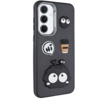 Чохол TPU Leather Toys для Samsung Galaxy A35 Monster / Black