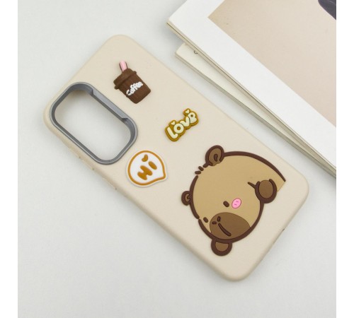 Чохол TPU Leather Toys для Samsung Galaxy A55 Capybara / Sand Чохол TPU Leather Toys для Samsung Galaxy A55 Capybara / Sand