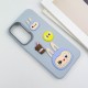 Чохол TPU Leather Toys для Samsung Galaxy A55 Labubu / Blue