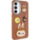 Чохол TPU Leather Toys для Samsung Galaxy A55 Labubu / Brown