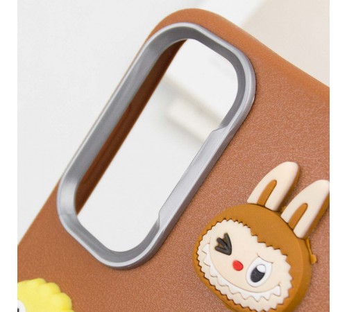 Чохол TPU Leather Toys для Samsung Galaxy A55 Labubu / Brown Чохол TPU Leather Toys для Samsung Galaxy A55 Labubu / Brown