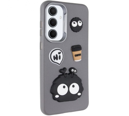 Чохол TPU Leather Toys для Samsung Galaxy A55 Monster / Grey Чохол TPU Leather Toys для Samsung Galaxy A55 Monster / Grey